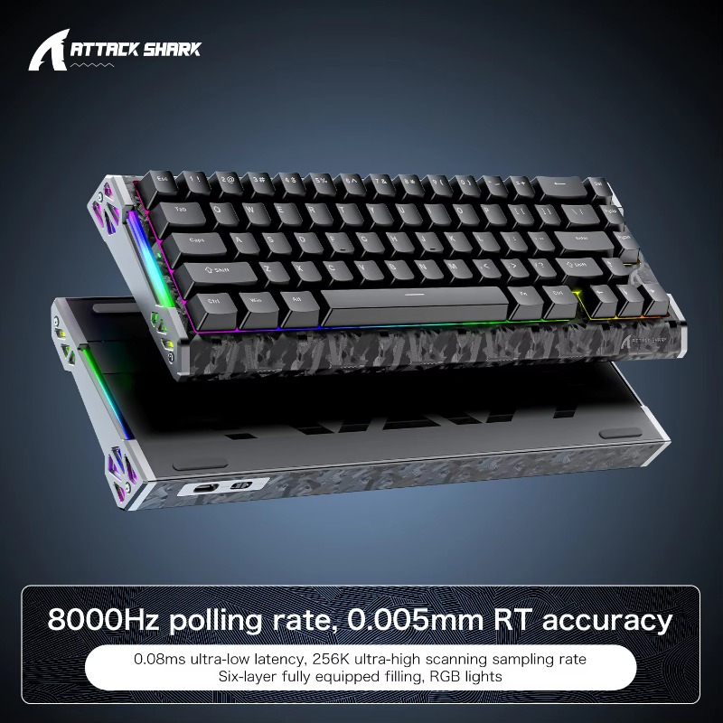 Attack Shark for R86 HE Carbon - огляд і ціна Esports Gaming Setup