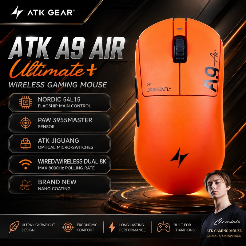 ATK Dragonfly A9 Air Ultimate+ - огляд і ціна Esports Essential Gaming Pc
