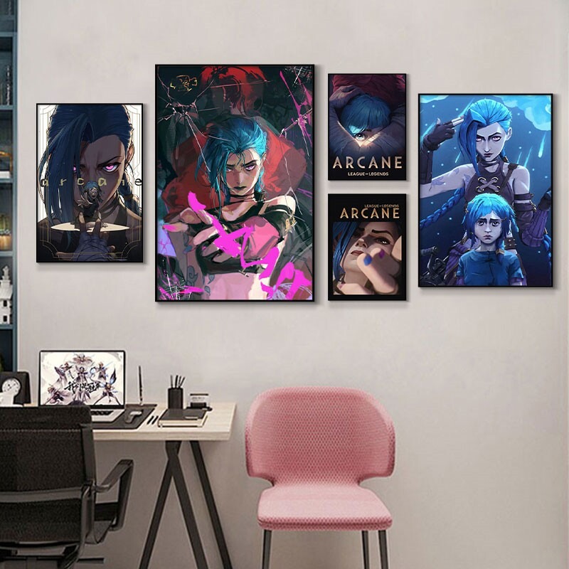 Arcane Jinx Close-Up Poster Un - огляд і ціна Esports Gaming Room