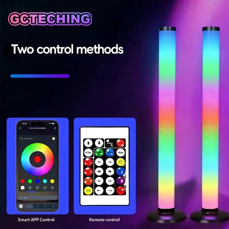 2PCS 120CM RGB Floor Lamp, Sou - огляд і ціна Esports Gaming Setup