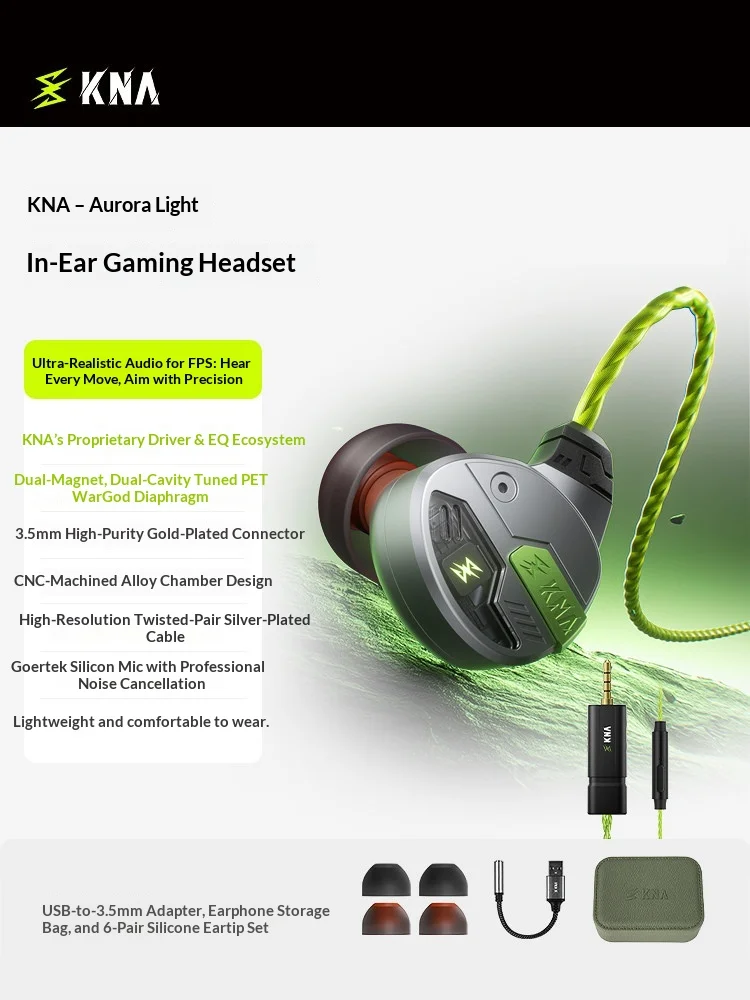 KNA Yaoguang Gaming Earphones  - огляд і ціна Esports Gaming Mobile