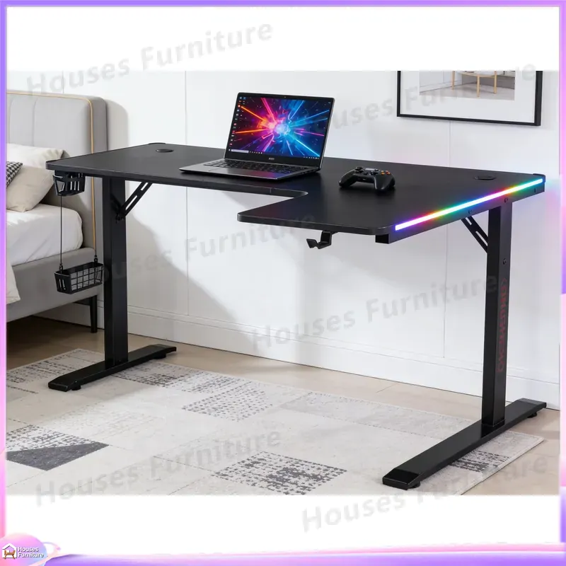 Large 160cm Gaming Desk with L - огляд і ціна Esports Gaming Setup
