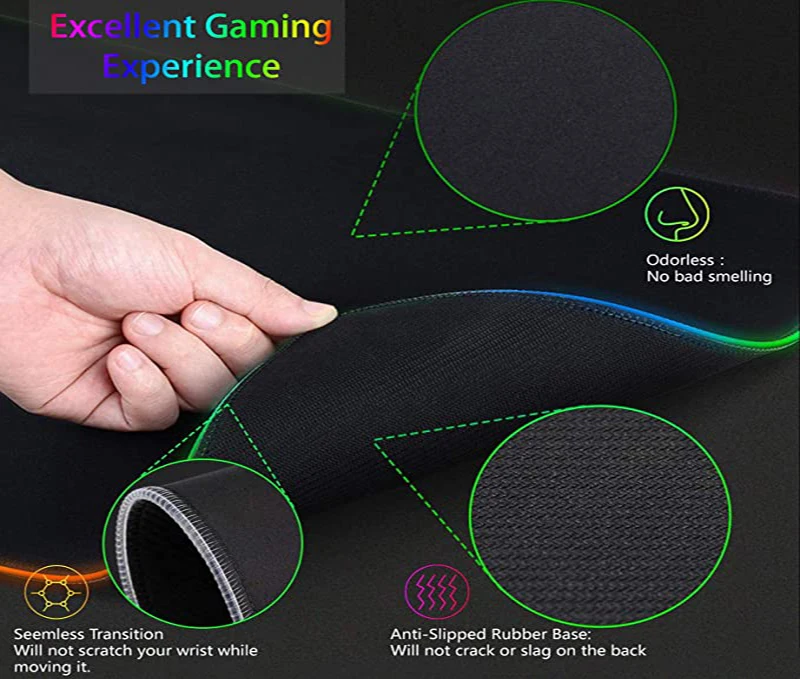 RGB XXL HD Large Black White G - огляд і ціна Esports Gaming Setup