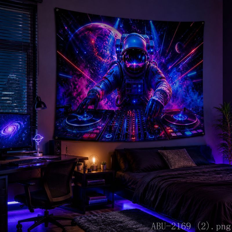 Space Astronaut Disc Tapestry  - огляд і ціна Esports Gaming Bar